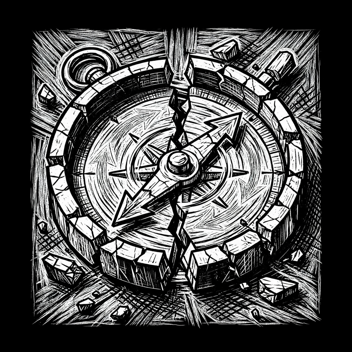 Broken Compass Bella Canvas Short-Sleeve Unisex Tee