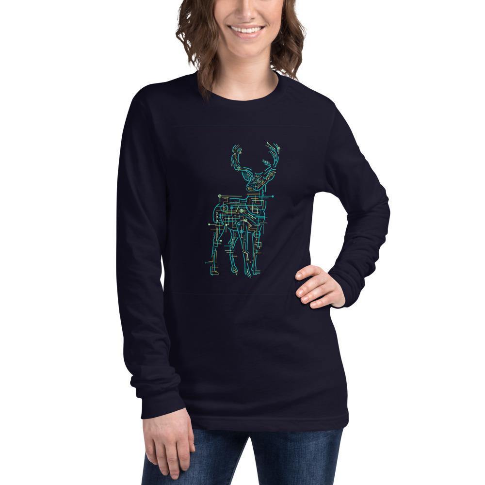 Forest Spirt Bella Canvas Unisex Long Sleeve Tee-Long Sleeve-Bandits Emporium-Navy-XS-Bandits Emporium