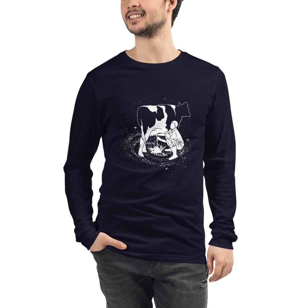 Milky Way Bella Canvas Unisex Long Sleeve Tee-Long Sleeve-Bandits Emporium-Navy-XS-Bandits Emporium