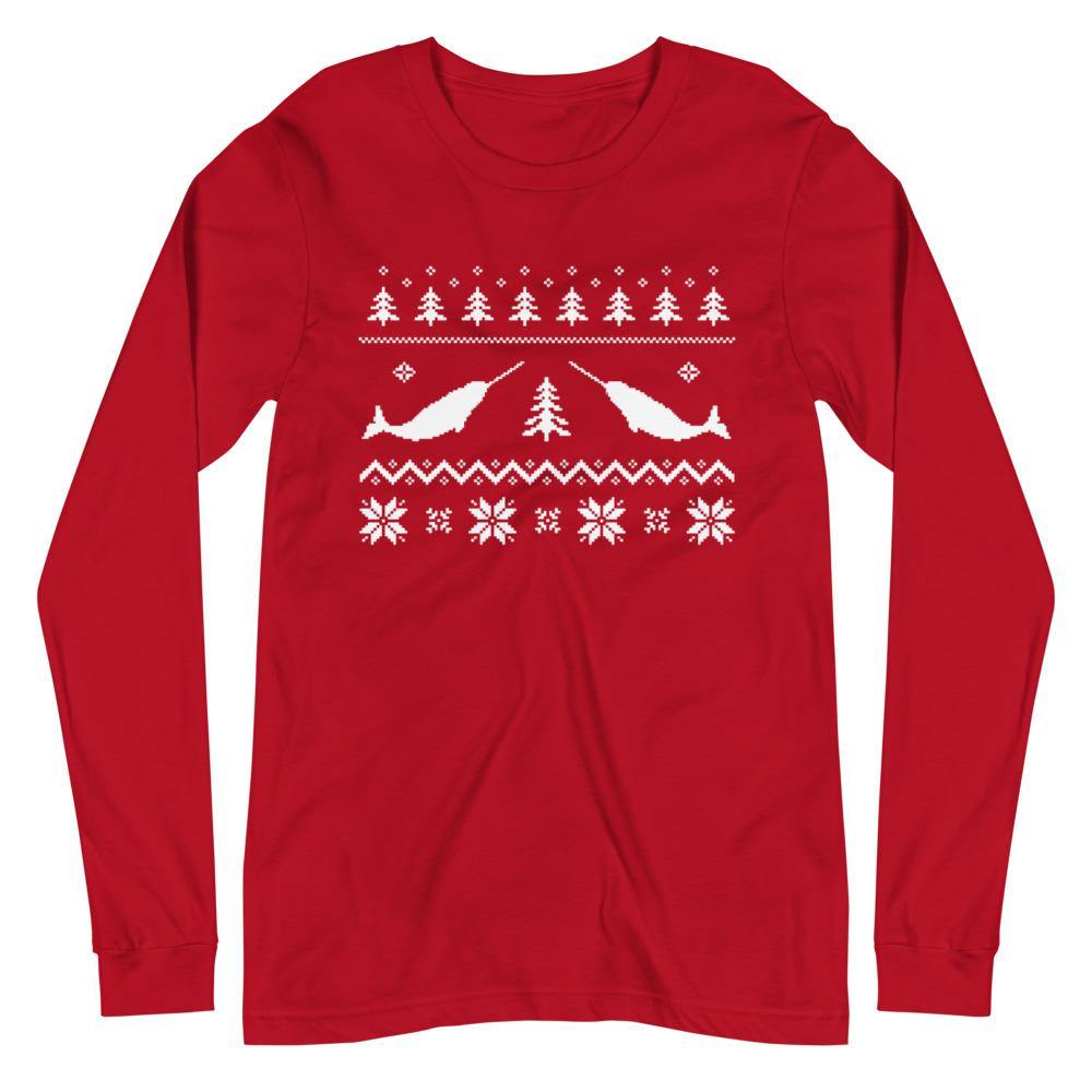 Narwhal Bella Canvas Unisex Long Sleeve Tee - Bandits Emporium