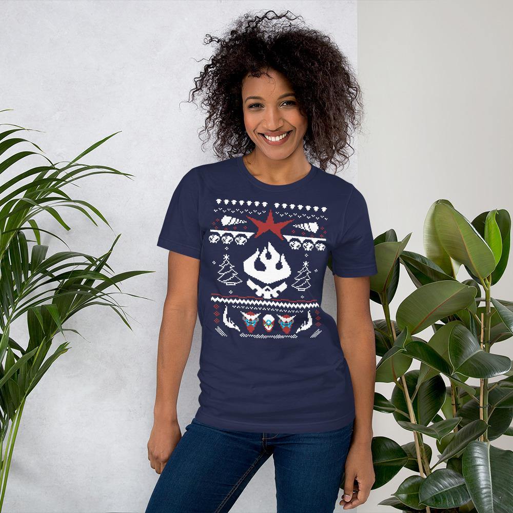 Bro's Christmas Sweater Bella Canvas Short-Sleeve Unisex Tee - Bandits Emporium