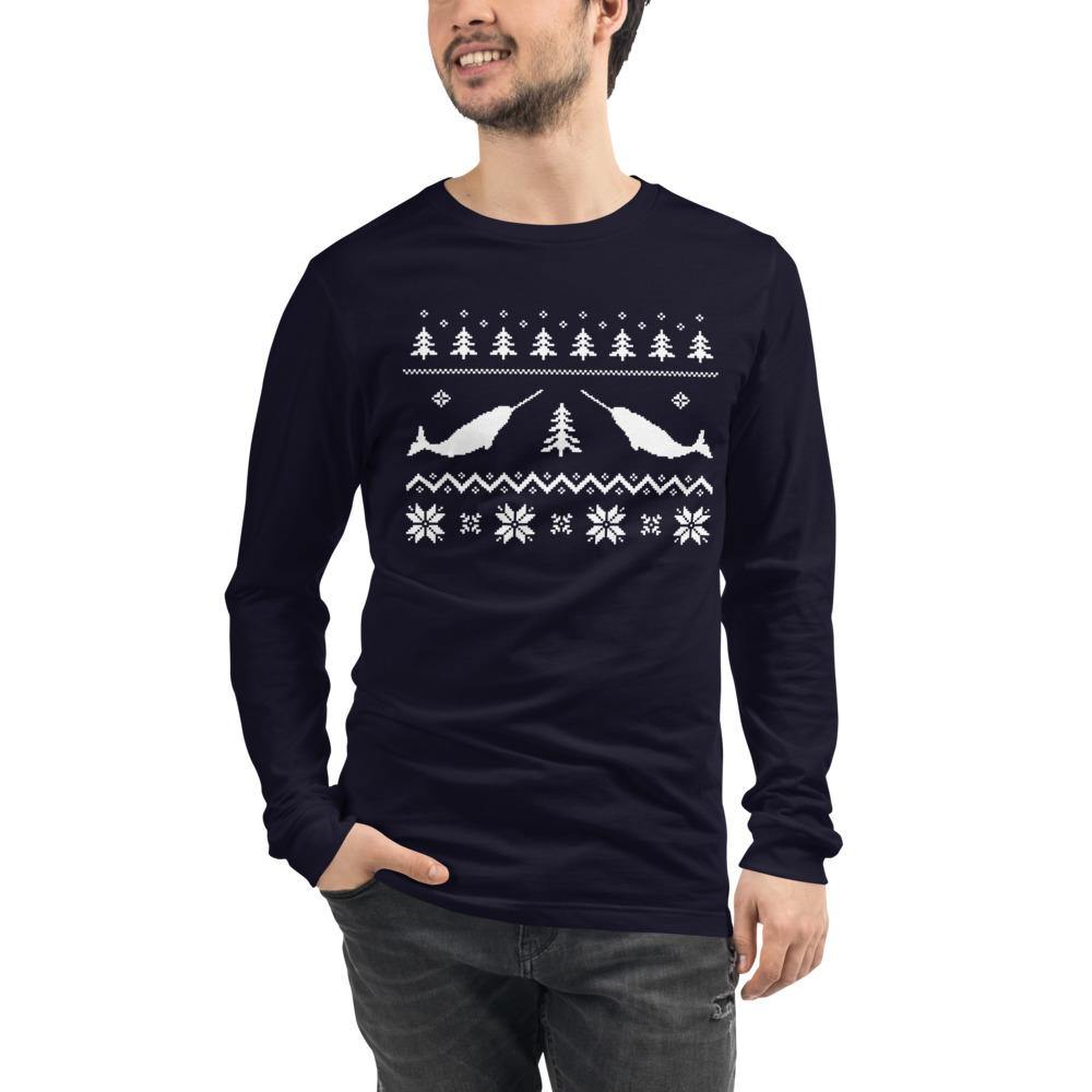 Narwhal Bella Canvas Unisex Long Sleeve Tee - Bandits Emporium