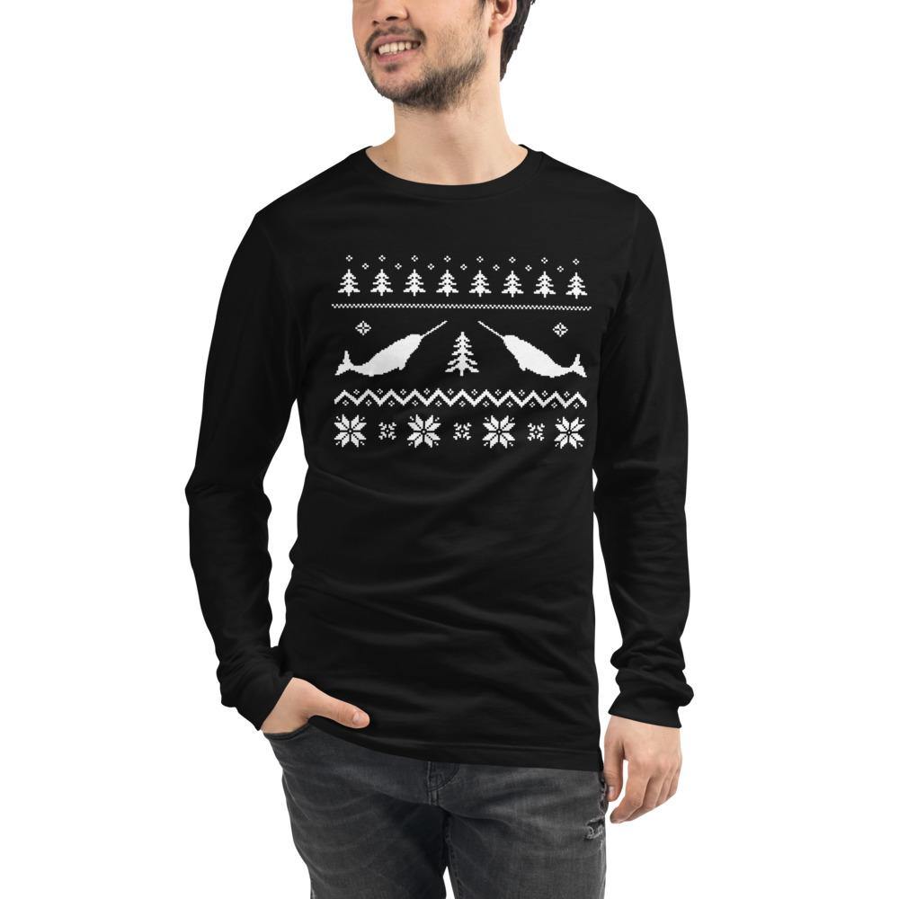 Narwhal Bella Canvas Unisex Long Sleeve Tee - Bandits Emporium