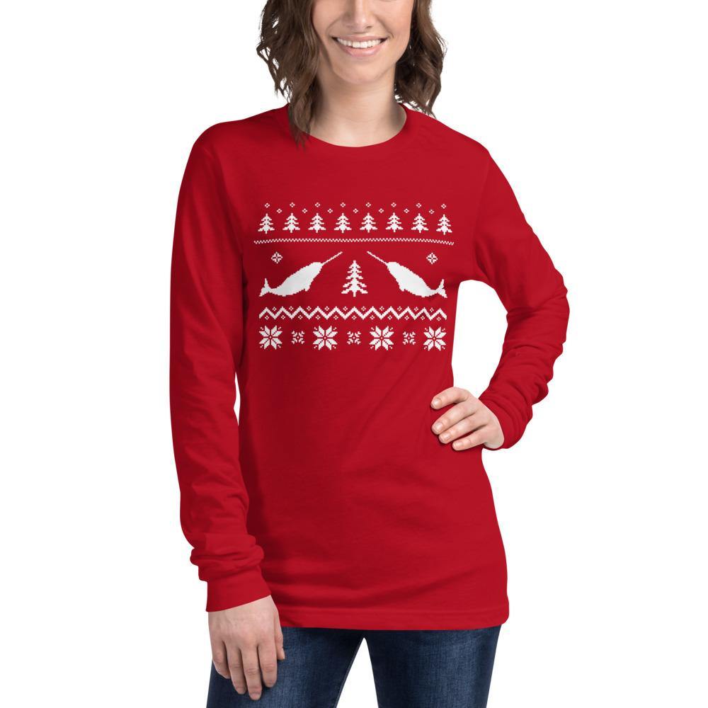 Narwhal Bella Canvas Unisex Long Sleeve Tee - Bandits Emporium
