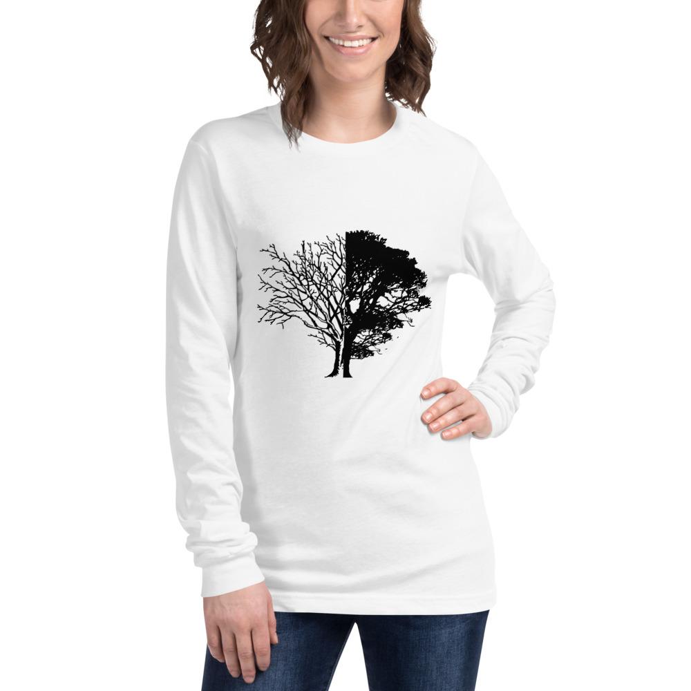 Tree of Knowledge Bella Canvas Unisex Long Sleeve Tee-Long Sleeve-Bandits Emporium-White-XS-Bandits Emporium