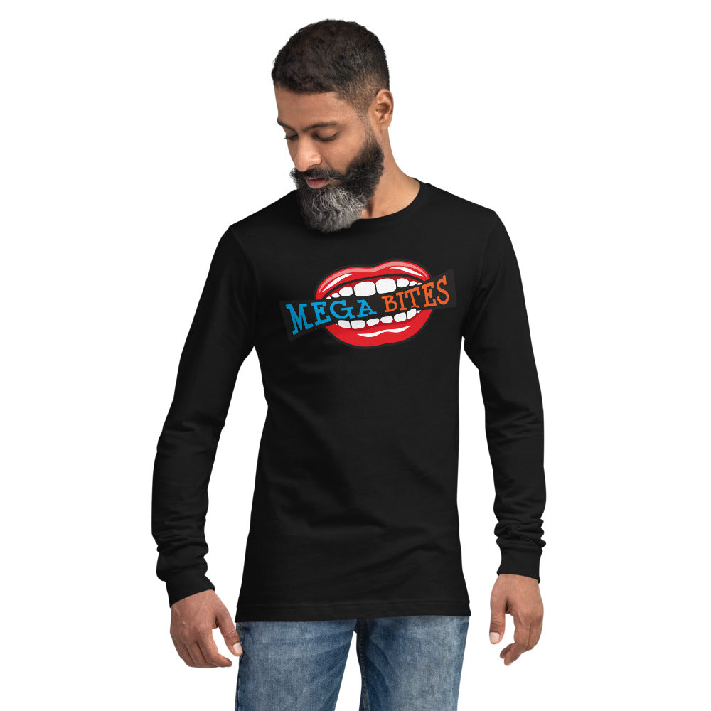 Mega Bites Bella Canvas Unisex Long Sleeve Tee Black
