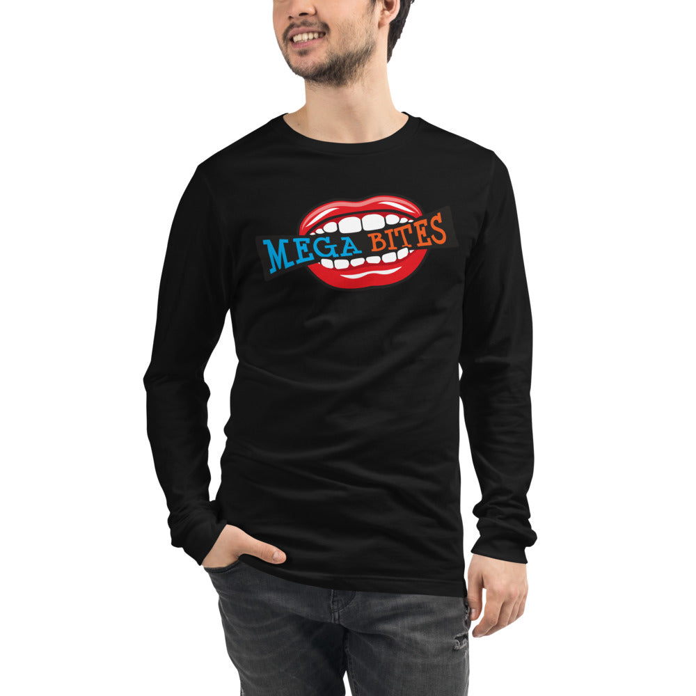 Mega Bites Bella Canvas Unisex Long Sleeve Tee Black