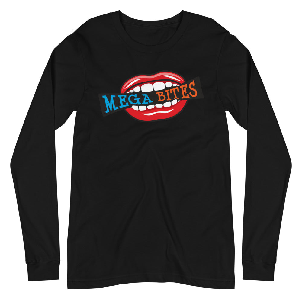 Mega Bites Bella Canvas Unisex Long Sleeve Tee Black