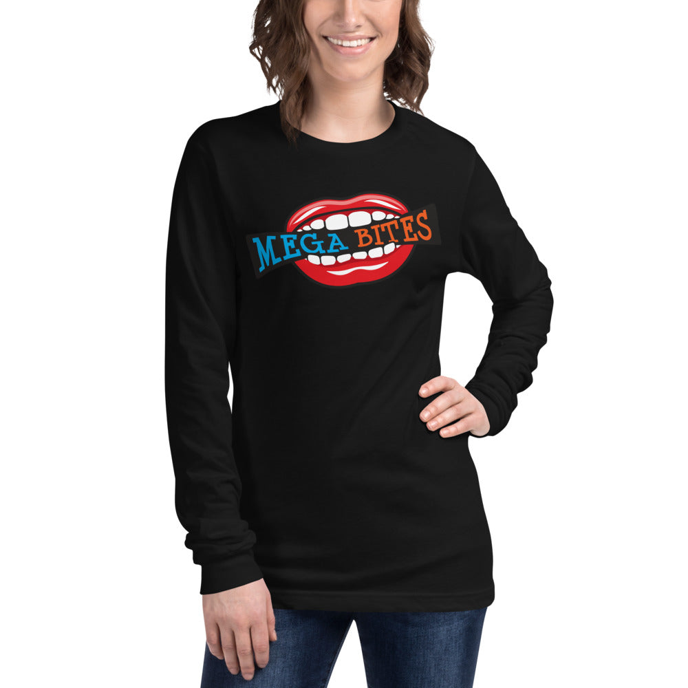 Mega Bites Bella Canvas Unisex Long Sleeve Tee Black