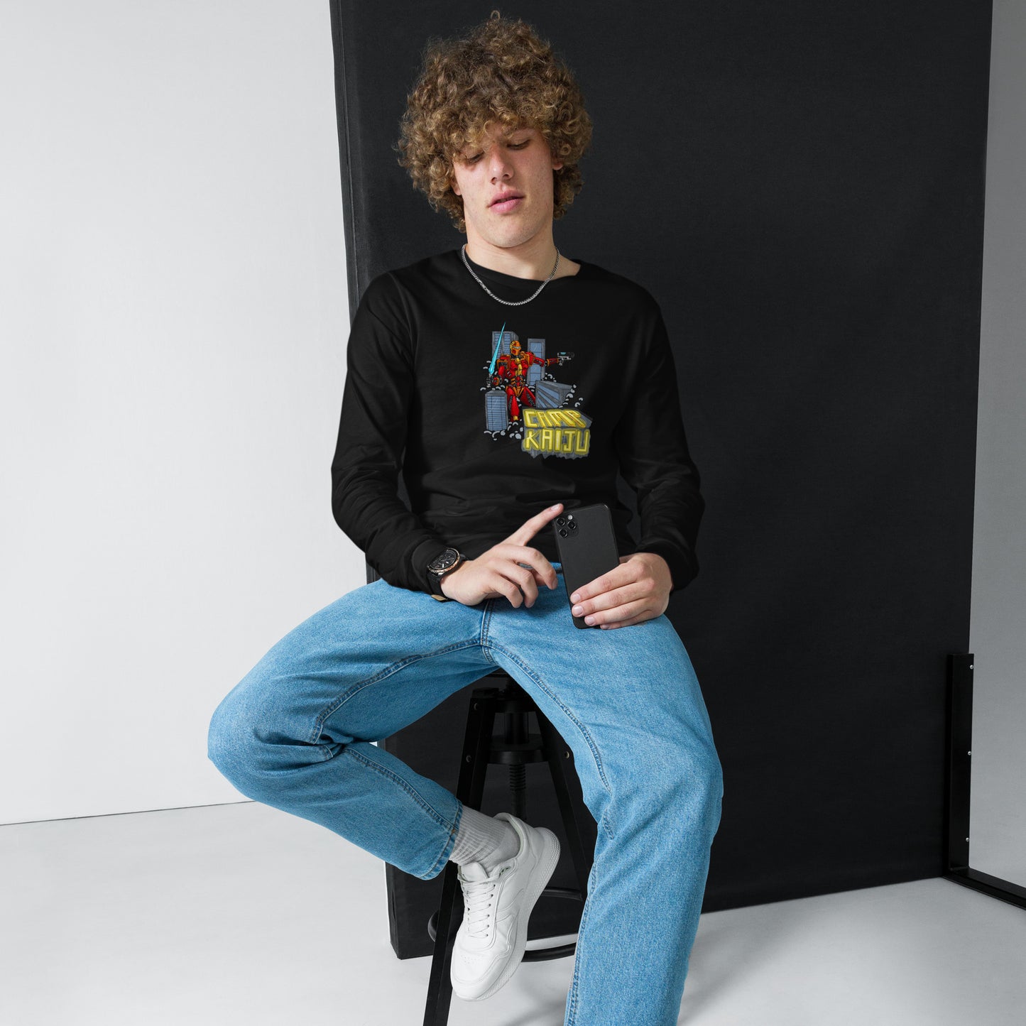 Mech City Camp_Kaiju Unisex Long Sleeve Tee