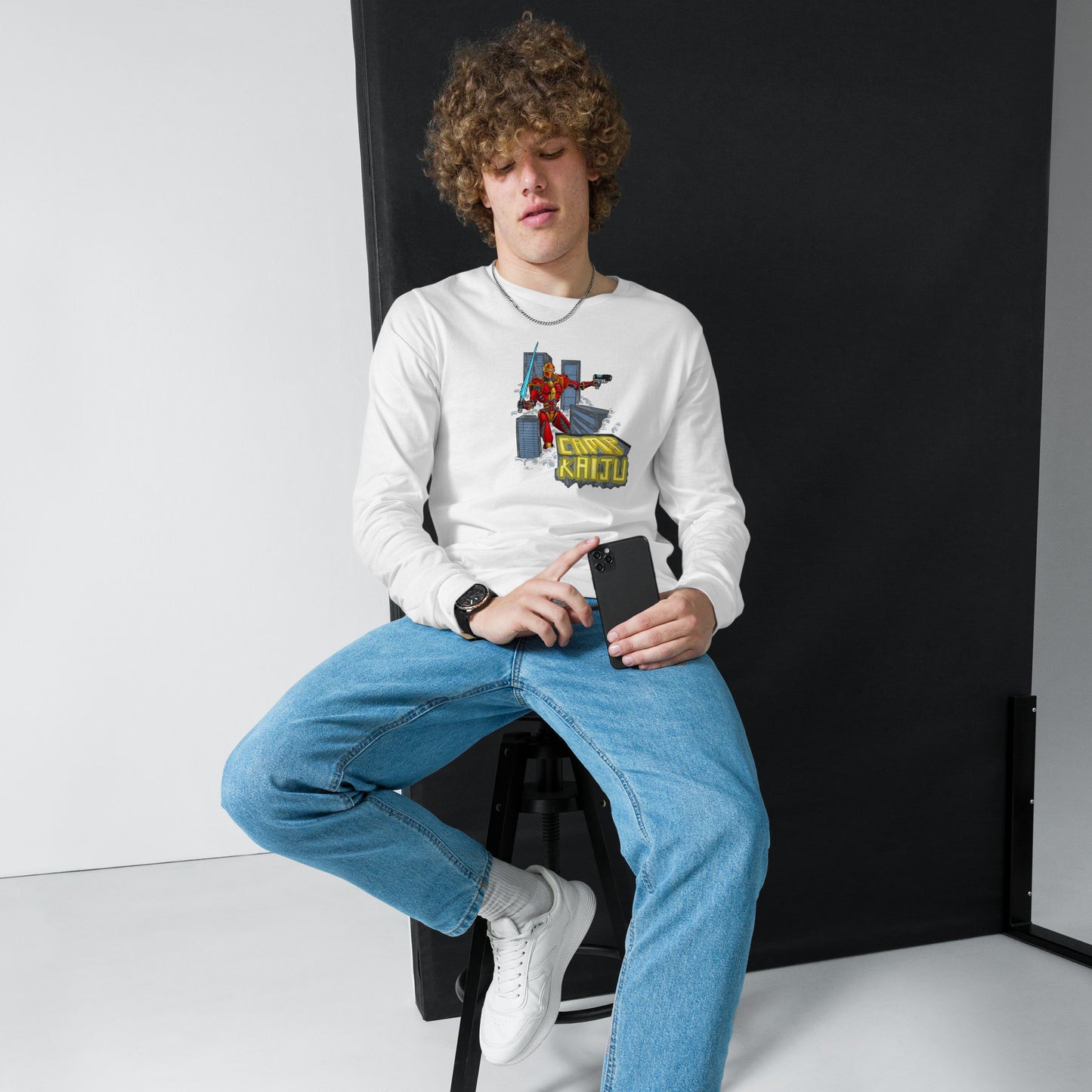 Mech City Camp_Kaiju Unisex Long Sleeve Tee