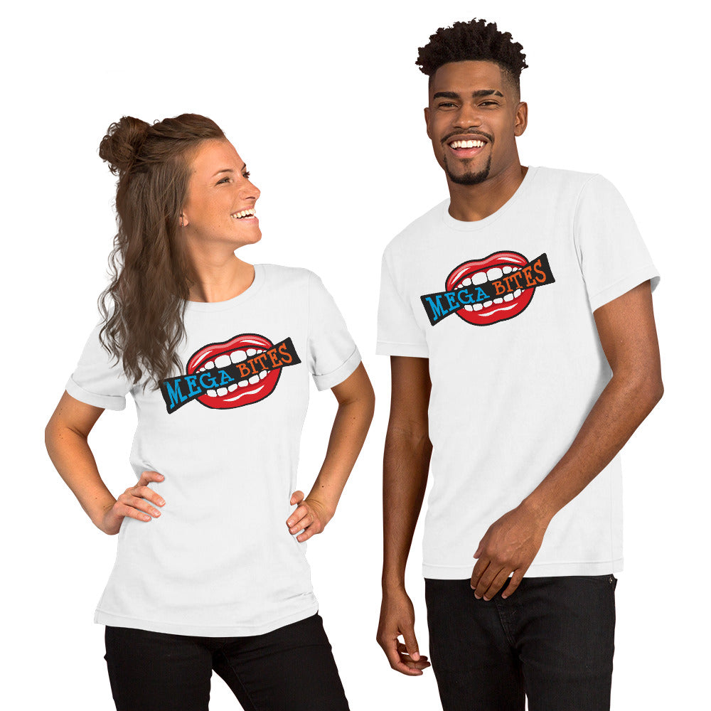 Mega Bites Bella Canvas Short-Sleeve Unisex Tee White