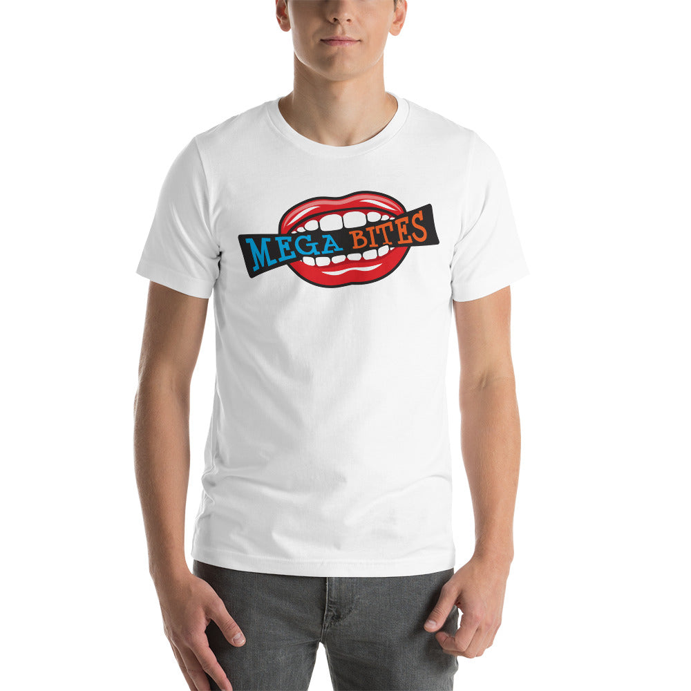 Mega Bites Bella Canvas Short-Sleeve Unisex Tee White
