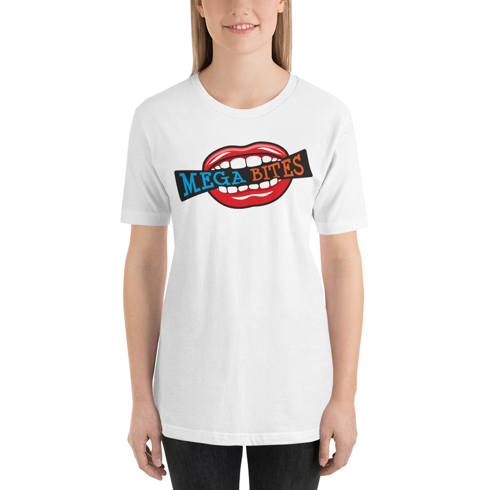 Mega Bites Bella Canvas Short-Sleeve Unisex Tee White