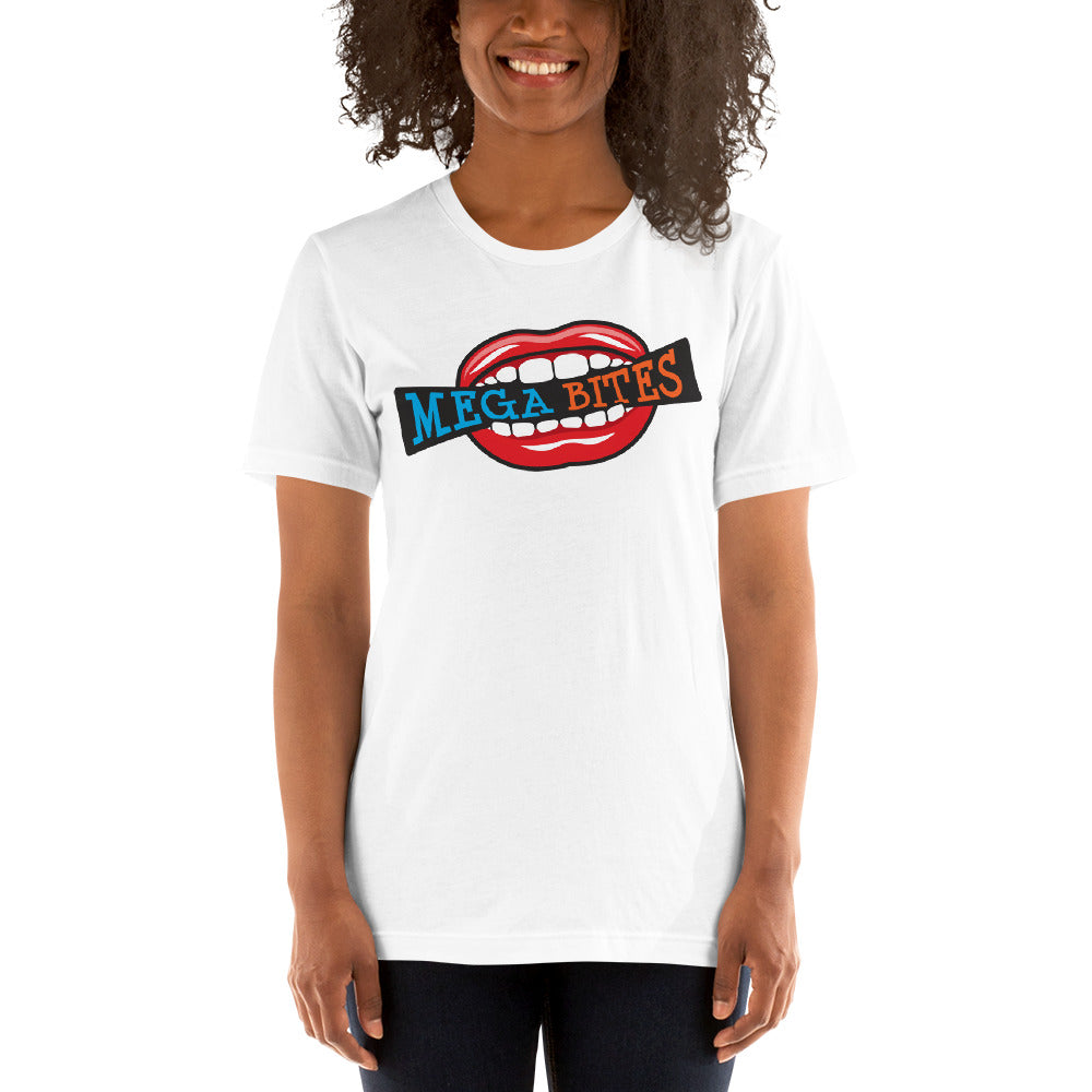 Mega Bites Bella Canvas Short-Sleeve Unisex Tee White
