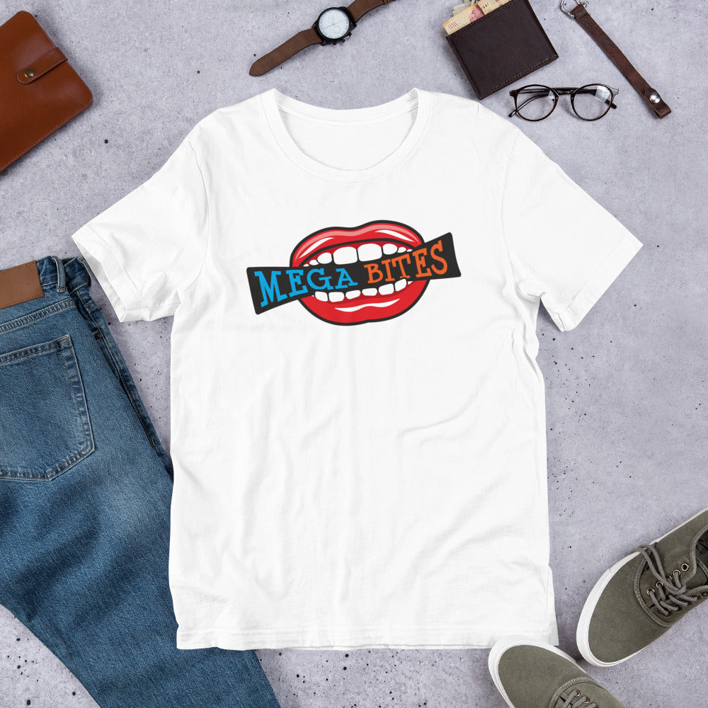 Mega Bites Bella Canvas Short-Sleeve Unisex Tee White