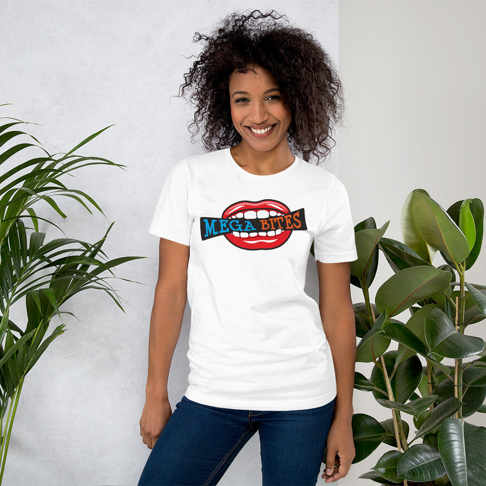 Mega Bites Bella Canvas Short-Sleeve Unisex Tee White