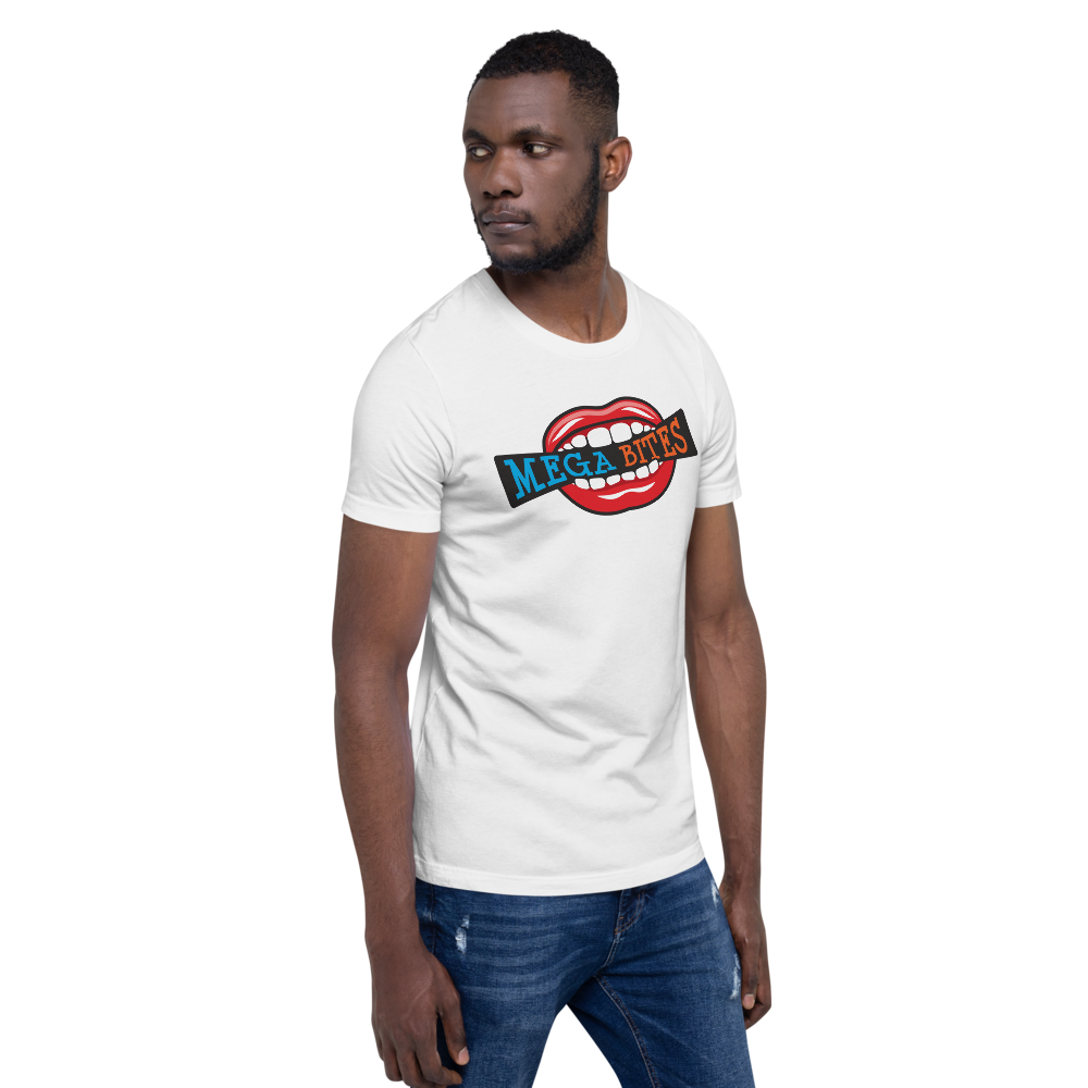 Mega Bites Bella Canvas Short-Sleeve Unisex Tee White