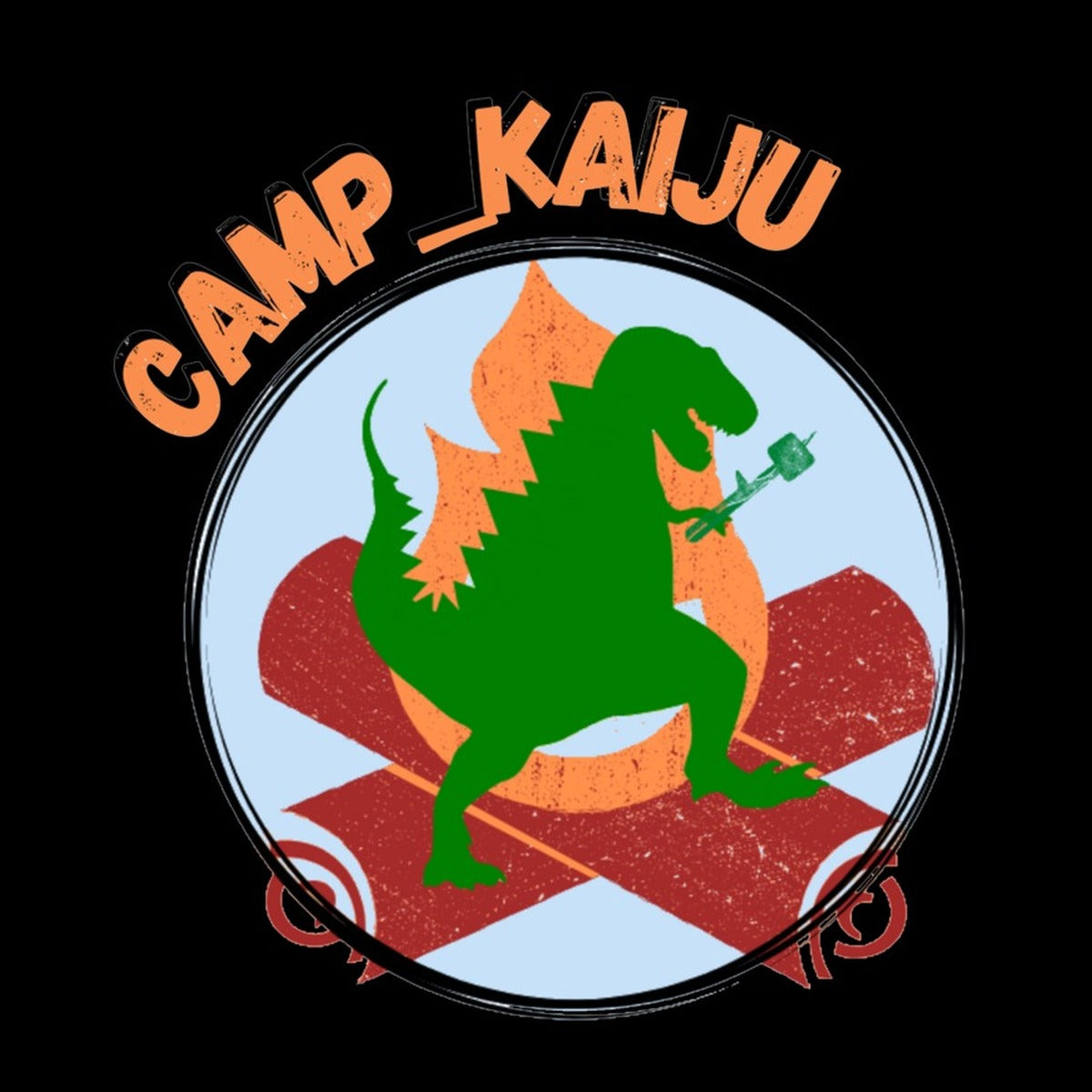 Camp _Kaiju Bella Canvas Unisex Tee - Blue