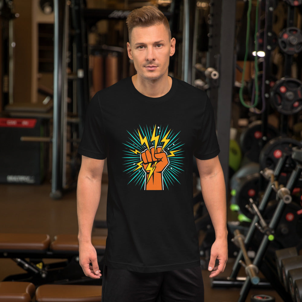Fist Lightning Bella Canvas Unisex Tee