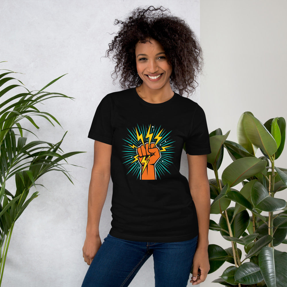 Fist Lightning Bella Canvas Unisex Tee