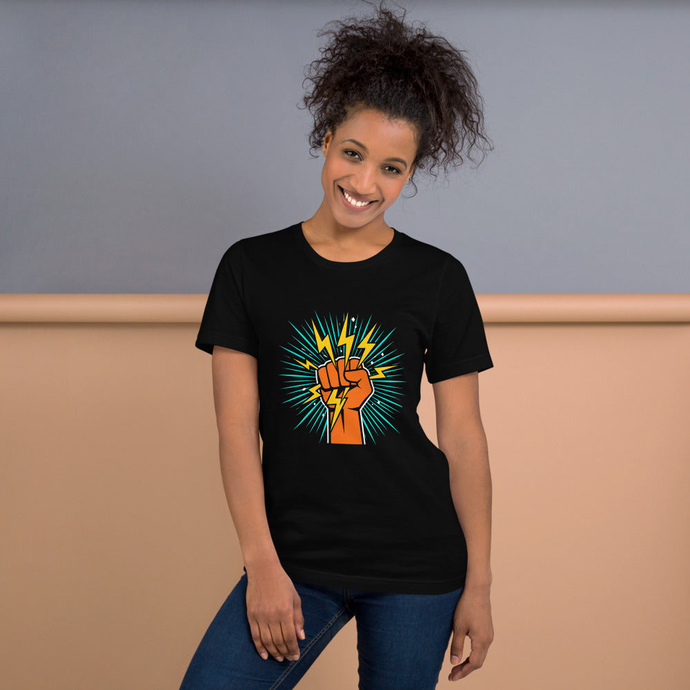 Fist Lightning Bella Canvas Unisex Tee