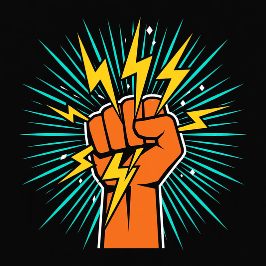 Fist Lightning Bella Canvas Unisex Tee