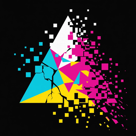 Glitch Pyramid Bella Canvas Unisex Tee