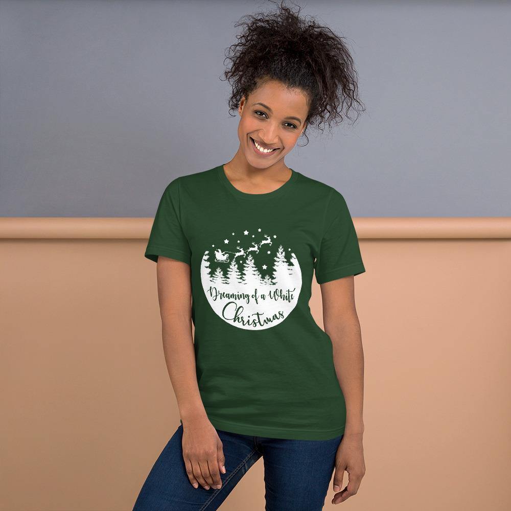 Dreaming of a White Christmas Bella Canvas Unisex Tee