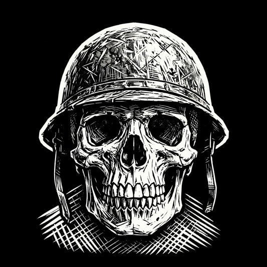 Helmet Skull Bella Canvas Unisex Tee