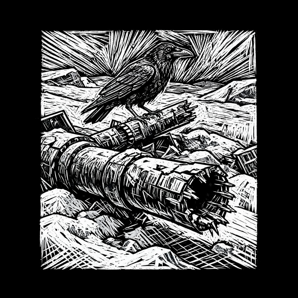 Crow on Tank Bella Canvas Unisex Tee