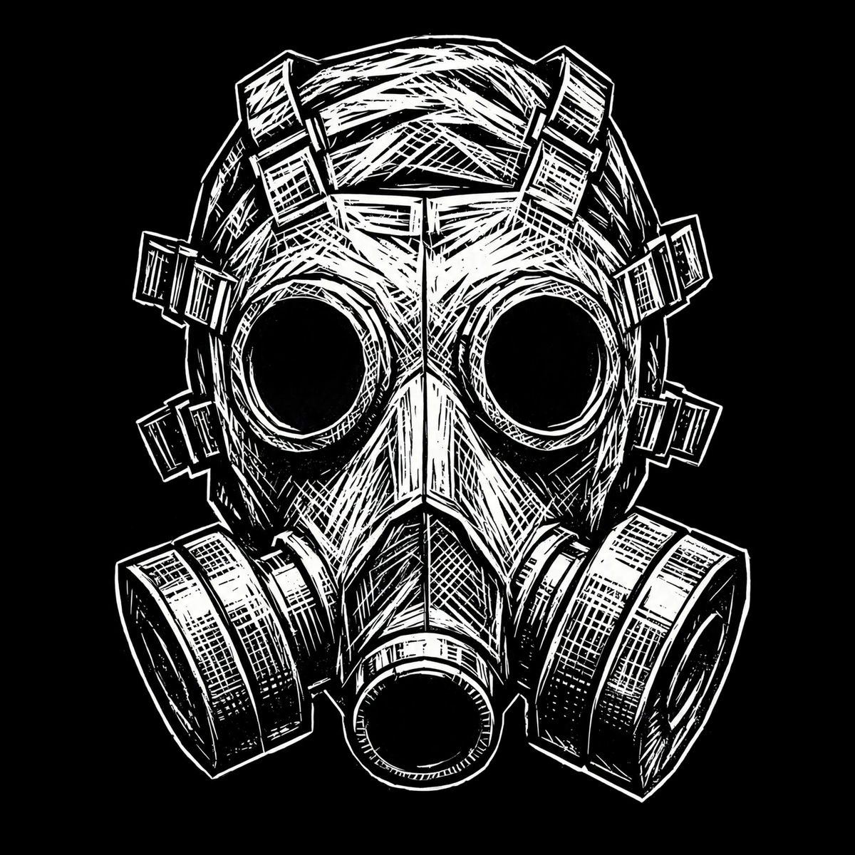 Gas Mask Bella Canvas Short-Sleeve Unisex Tee