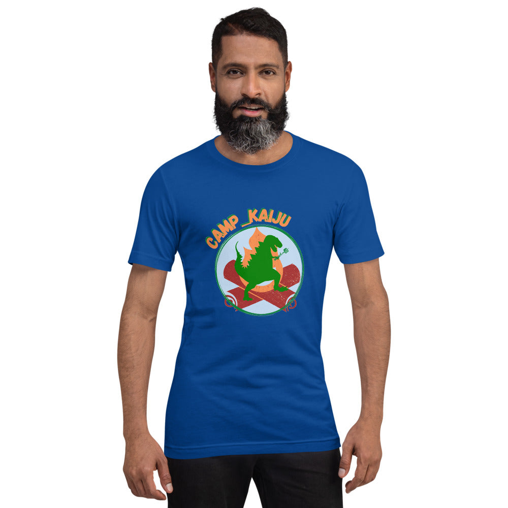 Camp _Kaiju Bella Canvas Unisex Tee - Blue