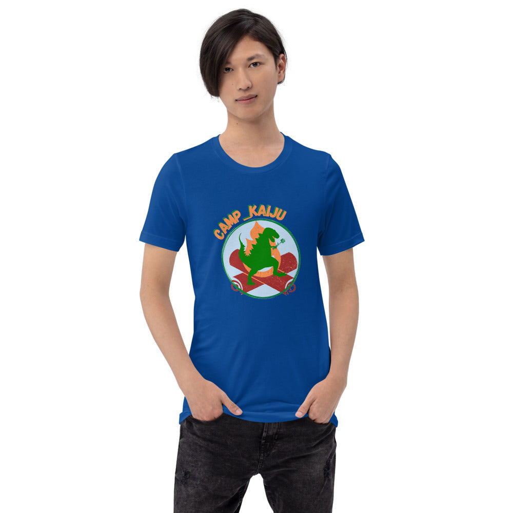 Camp _Kaiju Bella Canvas Unisex Tee - Blue