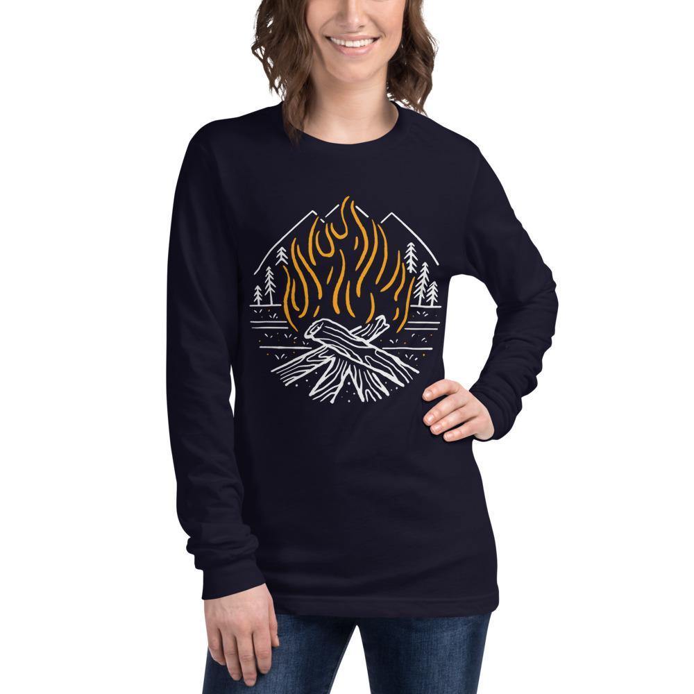 Fighting Spirit Bella Canvas Unisex Long Sleeve Tee-Long Sleeve-Bandits Emporium-Navy-XS-Bandits Emporium