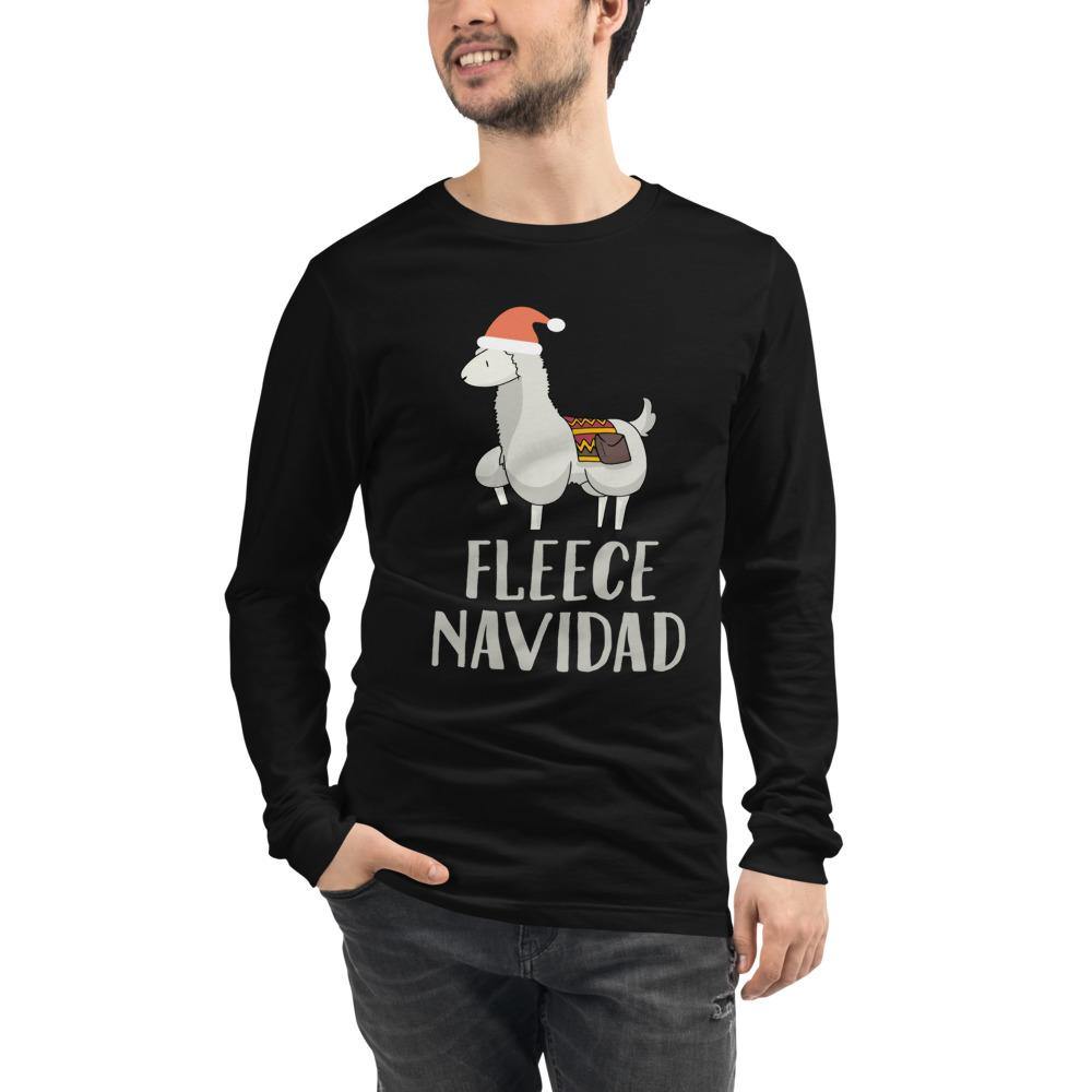 Fleece Navidad Bella Canvas Unisex Long Sleeve Tee