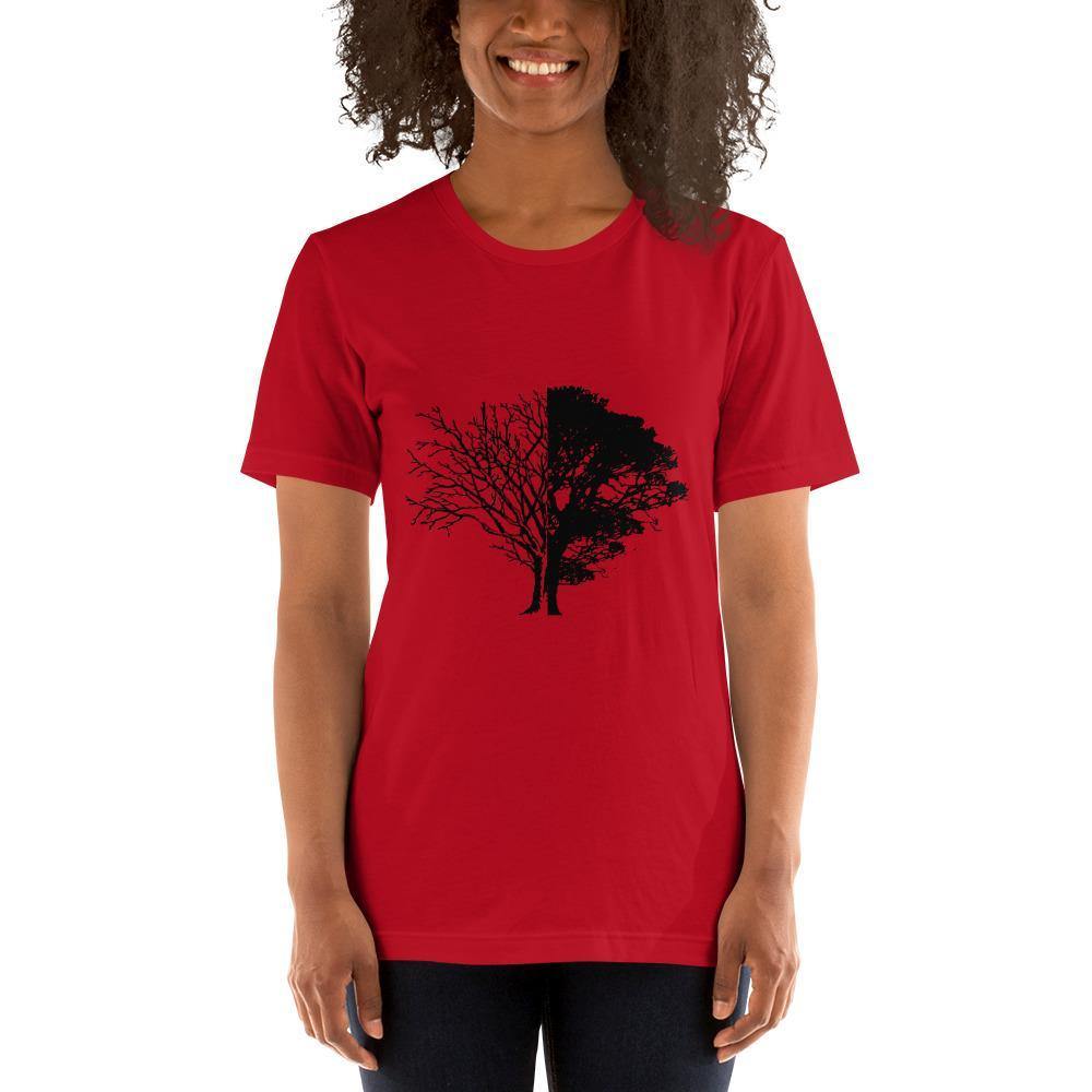 Tree of Knowledge Bella Canvas Short-Sleeve Unisex Tee-Bandits Emporium-Red-S-Bandits Emporium